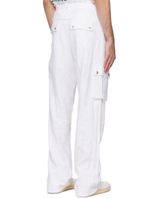 Pantalon cargo blanc à poches Rhude pour homme en coloris White