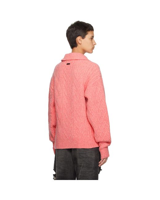 Adererror Pink Erete Long Sleeve Polo