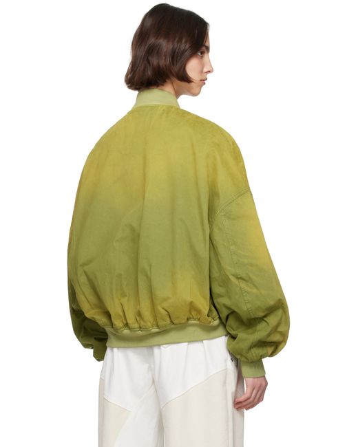 J.W. Anderson カーキ リラックス コットン ボンバージャケット Green