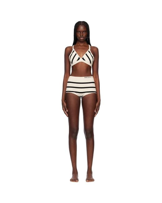 Moncler Black Off- & Knit Bikini