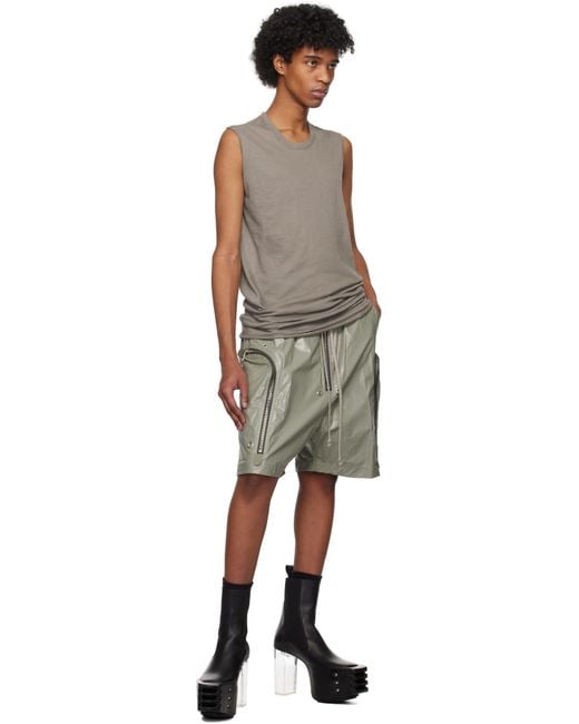 メンズ Rick Owens グリーン Hollywood Bauhaus Bela ショートパンツ Black