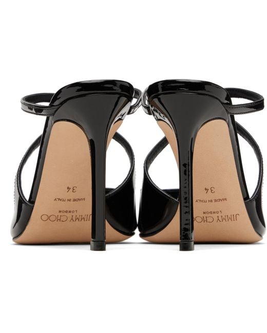 Jimmy Choo Black Anise 95 Heeled Sandals