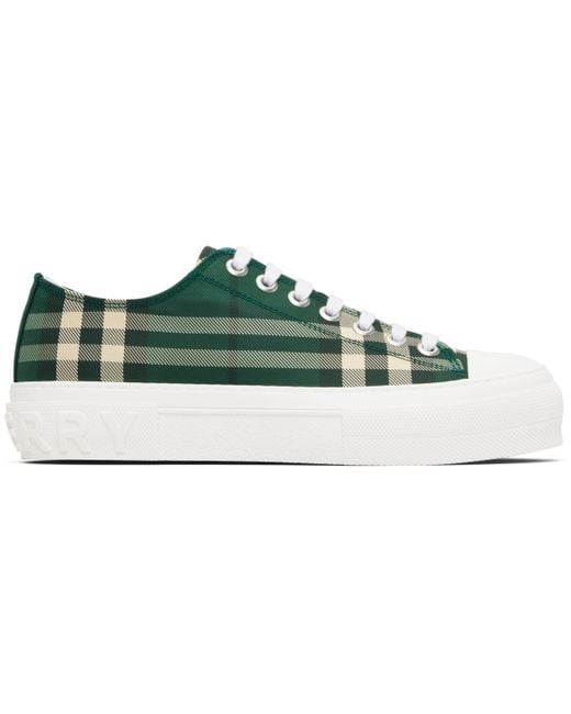 メンズ Burberry グリーン チェック トラウザーズ Green