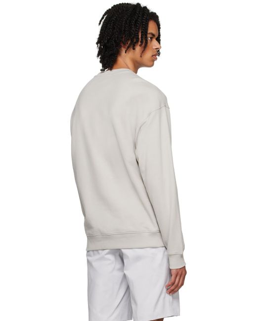 Moschino White Gray Double Question Mark Sweatshirt for men