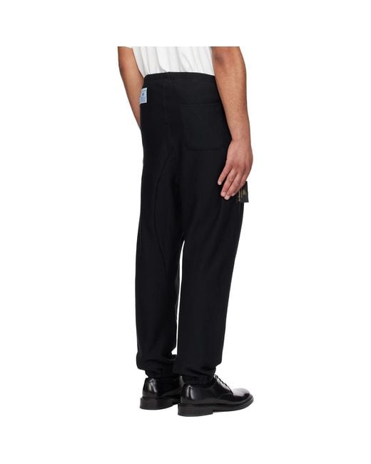 Undercover Black Champion Edition Uc1F4501 Sweatpants for men