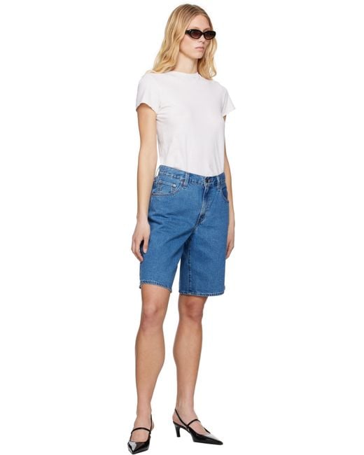 Levi's ブルー Baggy Dad デニムショートパンツ Blue