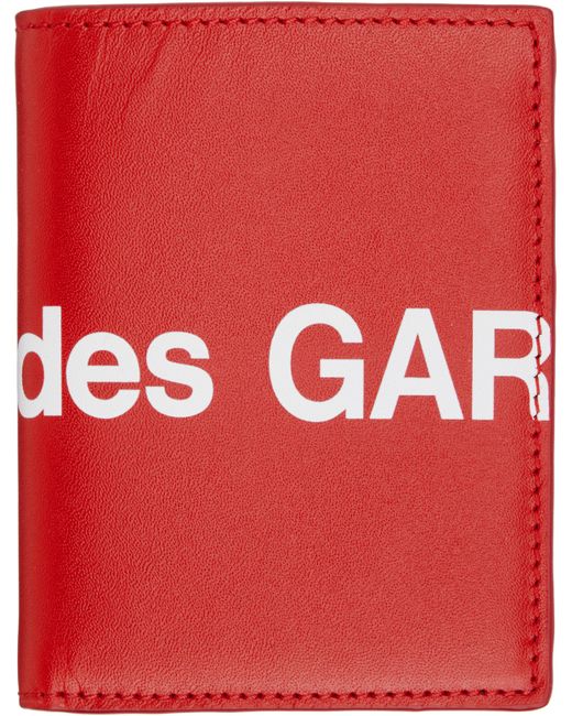 Portefeuille Rouge À Gros Logo Comme des Garçons pour homme en coloris Red