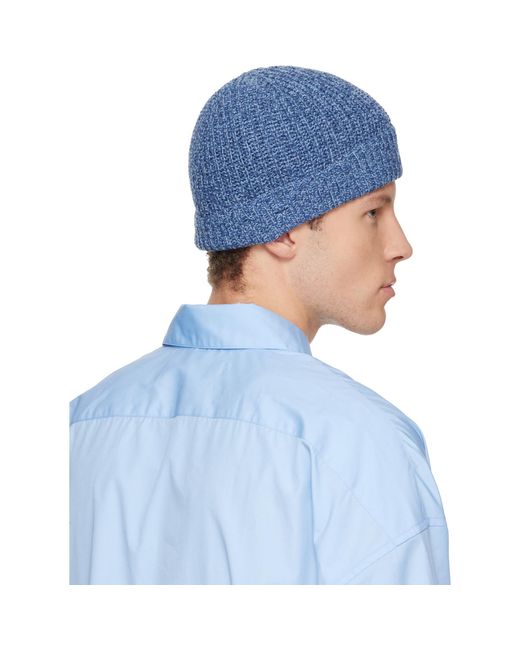 Marni Blue Wool Beanie for men