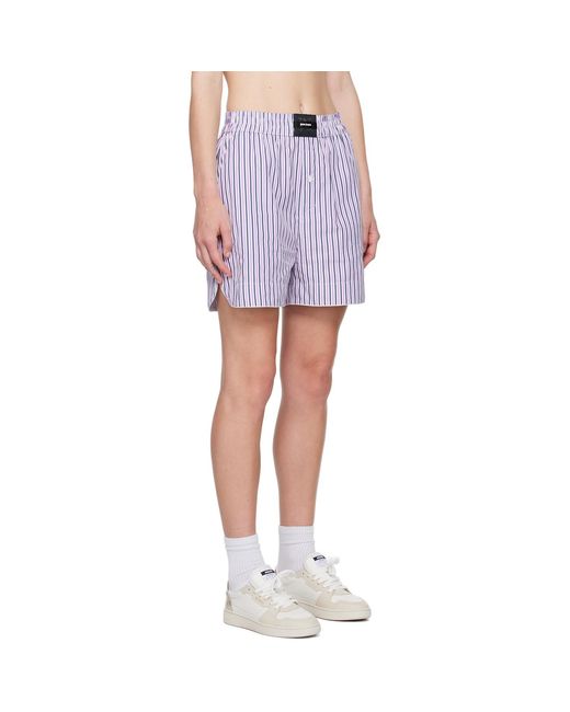 Palm Angels Multicolor Striped Shorts