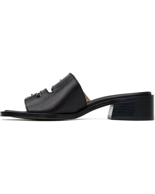 A.P.C. Black Aly Heeled Sandals