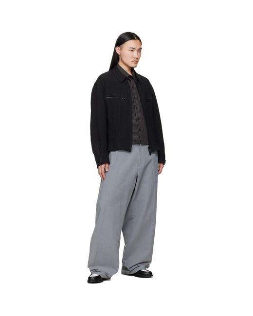 Toga Virilis Black Ssense Exclusive & Metal Loafers for men