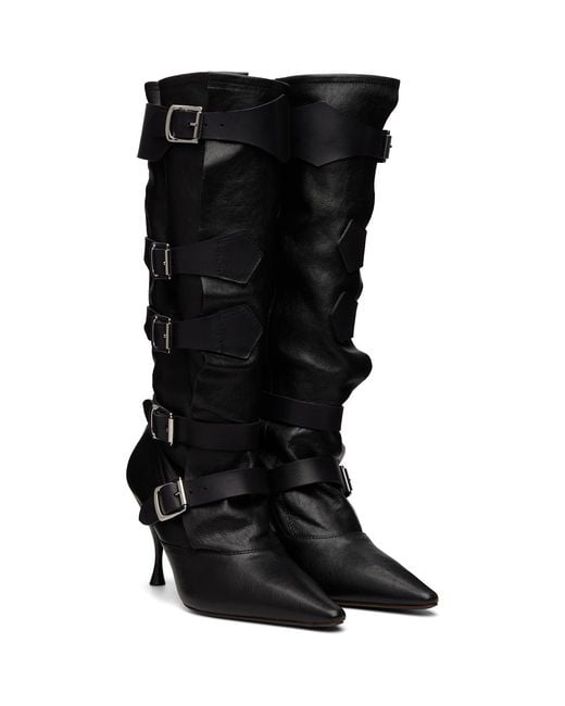 Vivienne Westwood Black Treasure Tall Boots