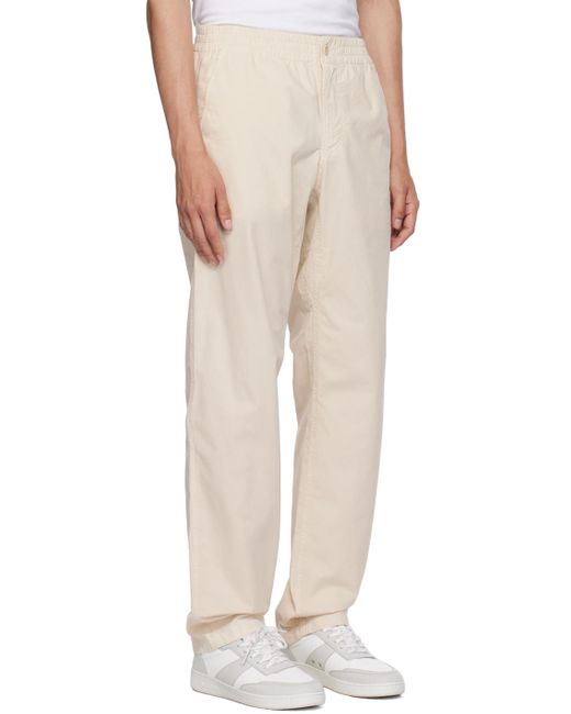A.P.C. Natural . Off-white Chuck Trousers for men