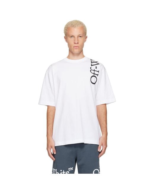 Off-White c/o Virgil Abloh White Vertical Bookish Skate T-Shirt for men