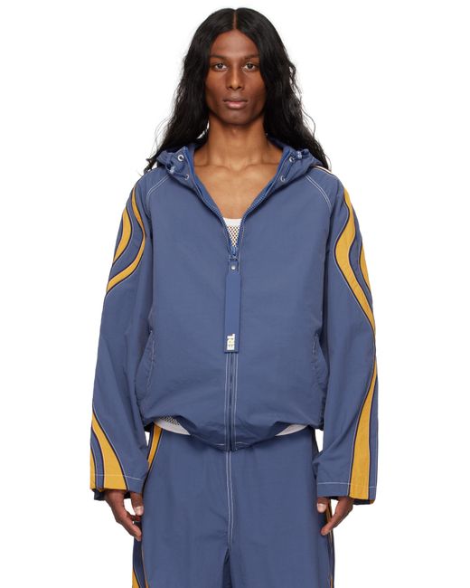 ERL Blue Ufo Windbreaker Jacket for men