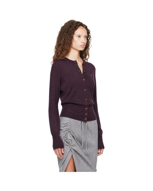 Vivienne Westwood Purple Bea Cardigan