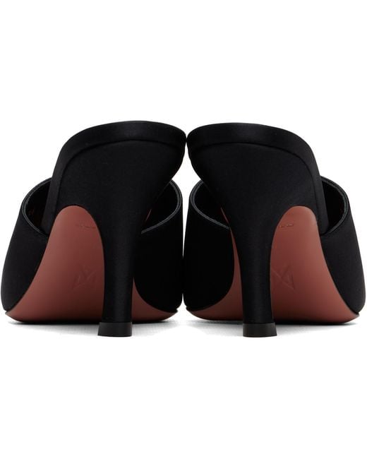 AMINA MUADDI Black Jamie Mule Heels