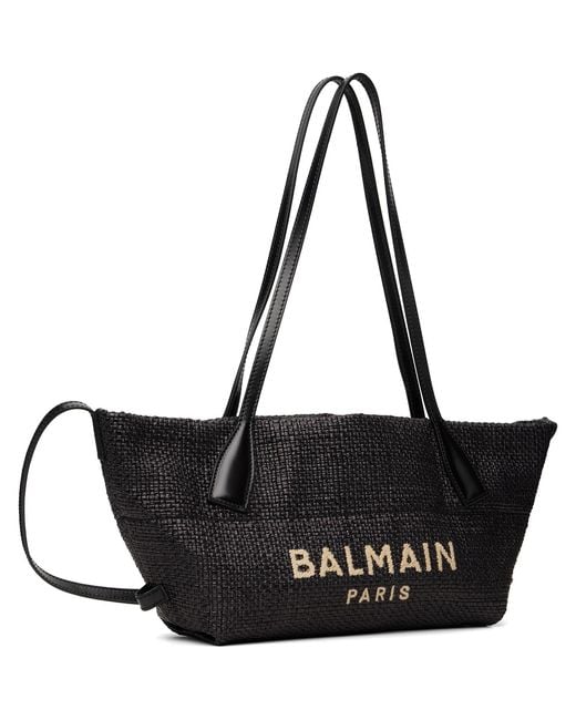 Balmain Black Small Track Tote