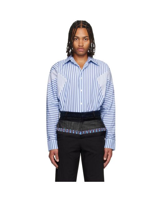 Edward Cuming Blue Arm Flex Shirt for men