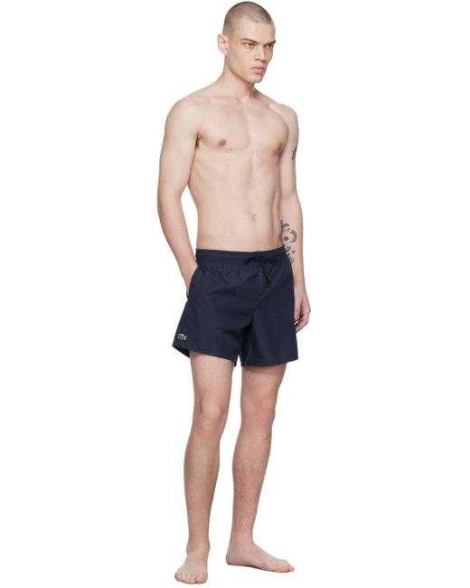 Lacoste Blue Navy Drawstring Swim Shorts for men
