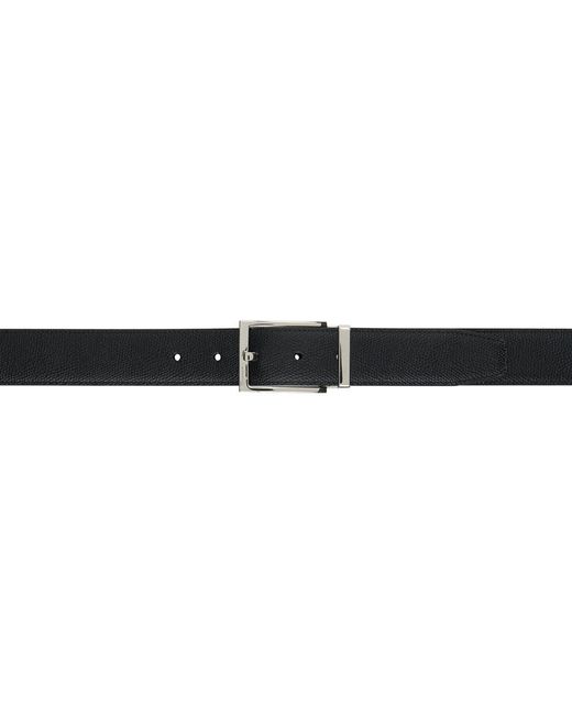 Ferragamo Black & Brown Gancini Reversible Belt for men