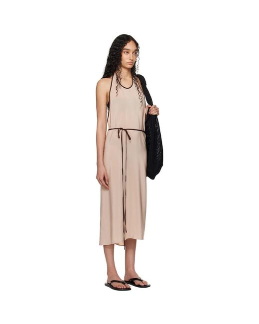 Baserange Black Ssense Exclusive Apron Wrap Midi Dress