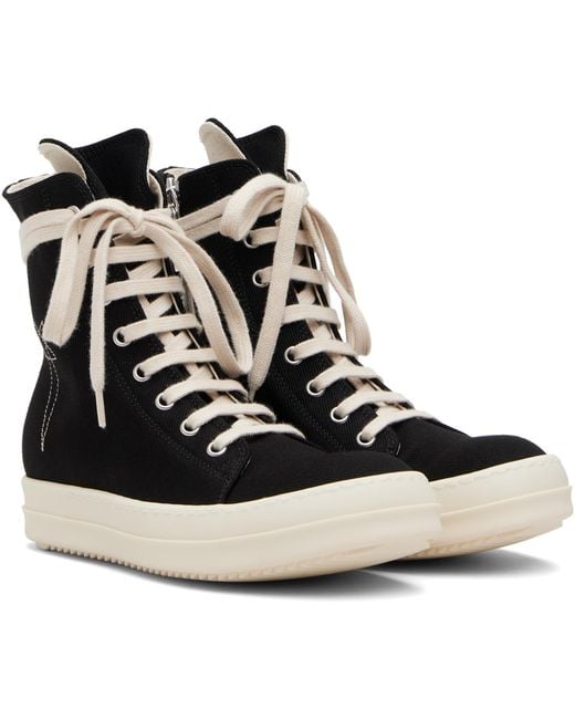 Rick Owens Black Concordians Vegan Sneaks Sneakers
