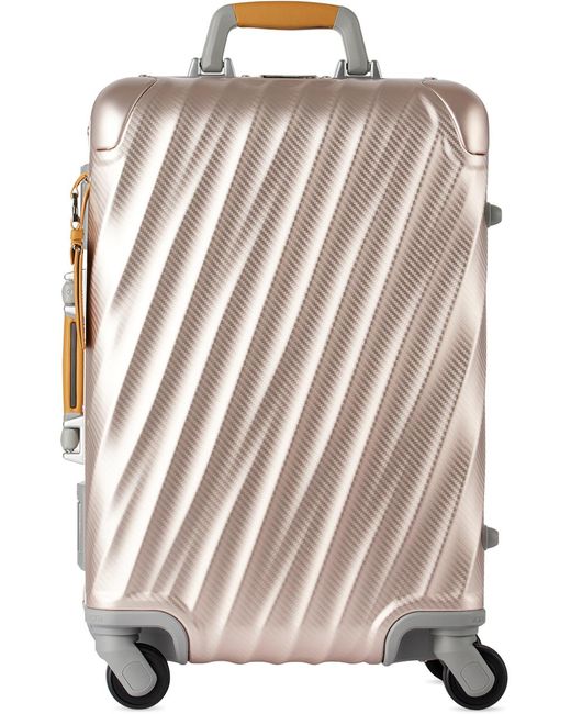 Tumi Pink 19 Degree Aluminium International Carry-On Suitcase for men