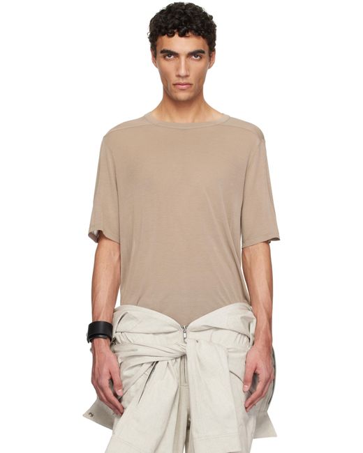 Rick Owens Multicolor Taupe Hollywood Level T-Shirt for men