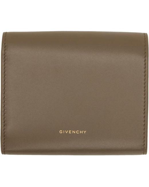 Portefeuille à trois volets et à ferrure à logo 4g Givenchy en coloris Metallic
