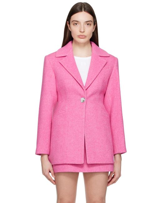 Ganni スーツ テーラードジャケット Pink