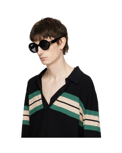 Loewe Black Anagram Sunglasses for men