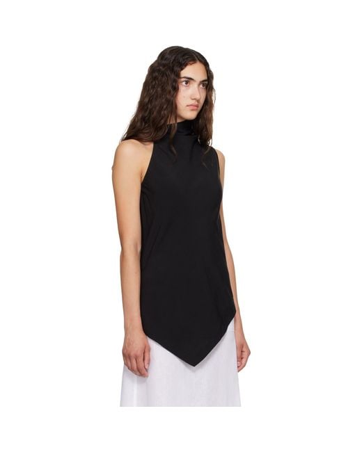 Belle Anna Black Well Top