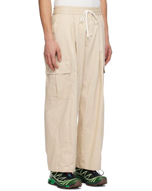 Pantalon cargo teint en plongée F/CE pour homme en coloris Natural