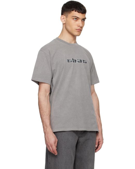 Thisisneverthat Gray Big Initial T-shirt for men