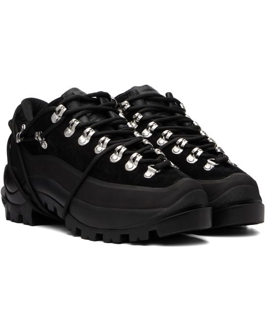 HELIOT EMIL Black Low Hiking Boots for men