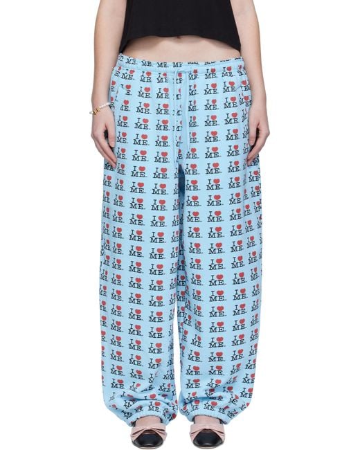 Ashley Williams Jogger Lounge Pants in Blue | Lyst Canada