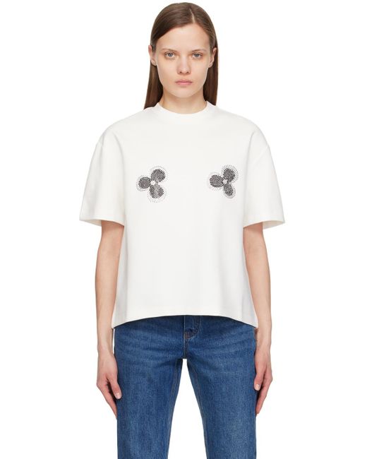 Area White Flower T-Shirt