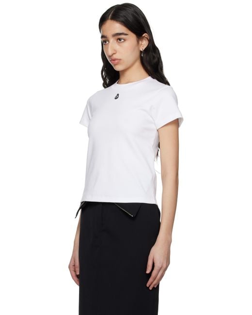 Tシャツ・カットソー ALEXANDER MCQUEEN CUT AND SEW COTTON TOP McQueen Cut & Sew T-Shirt in Black | Lyst