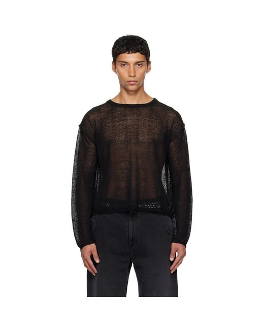mfpen Black Companion Sweater for men