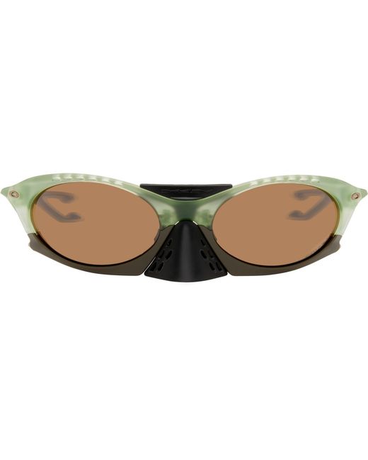 Oakley Black Khaki Plantaris Sunglasses for men