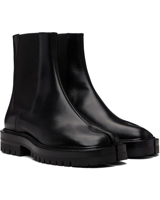 Maison Margiela Black Tabi County Chelsea Boots