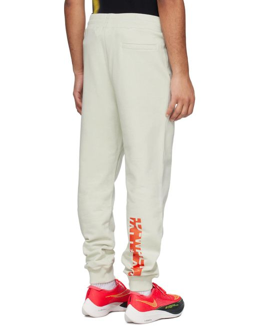 A_COLD_WALL* White * Beige Node Sweatpants for men
