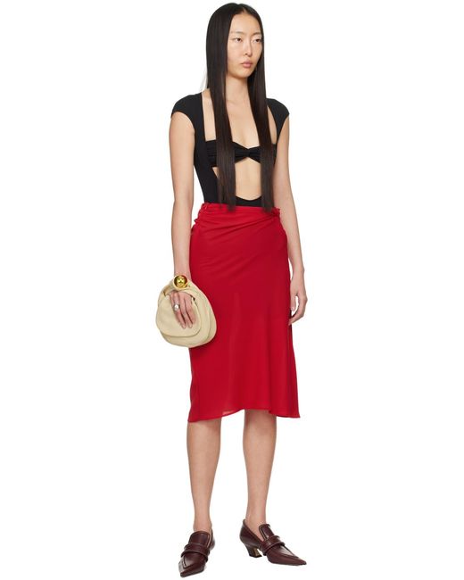 Jupe Midi Vela Rouge Beaufille en coloris Red