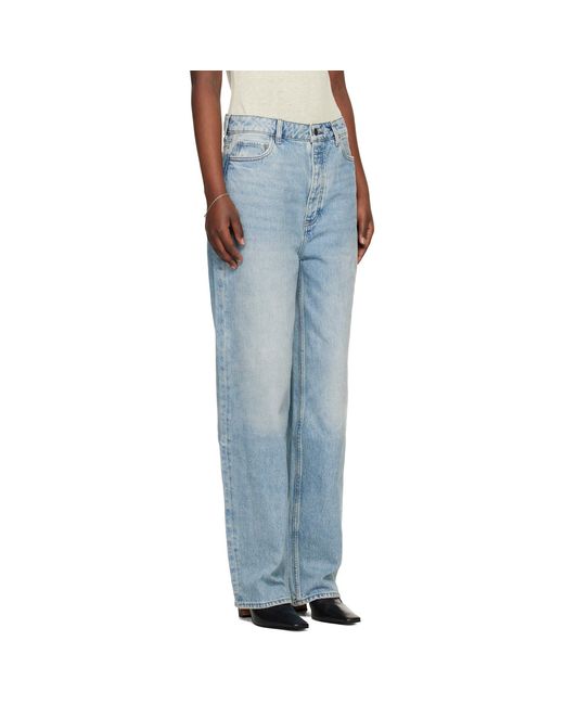 Fear Of God Blue Straight Leg Denim Jeans