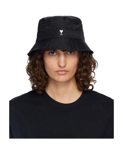 AMI Black Ami De Coeur Stud Bucket Hat