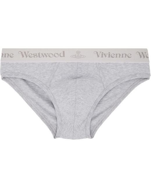 Vivienne Westwood White Three-Pack Slip Band Briefs for men