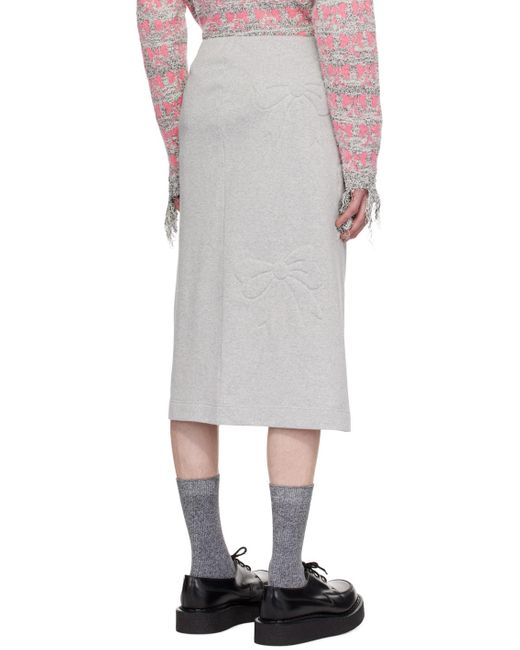 Ashley Williams Multicolor 3D Bow Midi Skirt for men