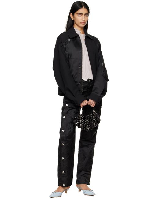 Feng Chen Wang Dragon Trousers in Black | Lyst UK