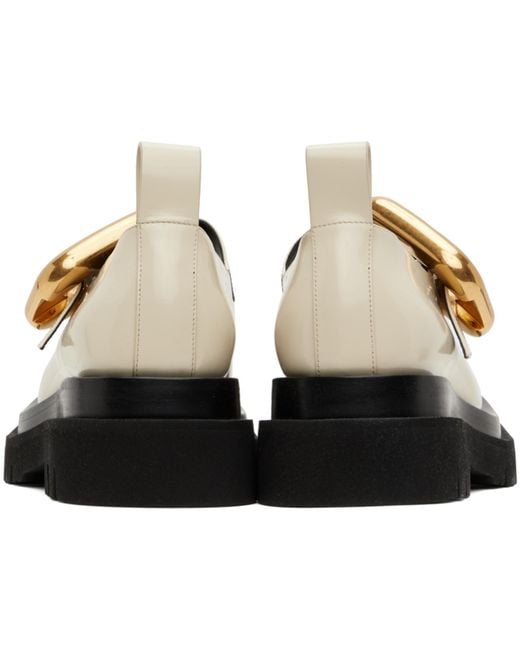 Bottega Veneta Black Off- Lug Mary-Jane Loafers
